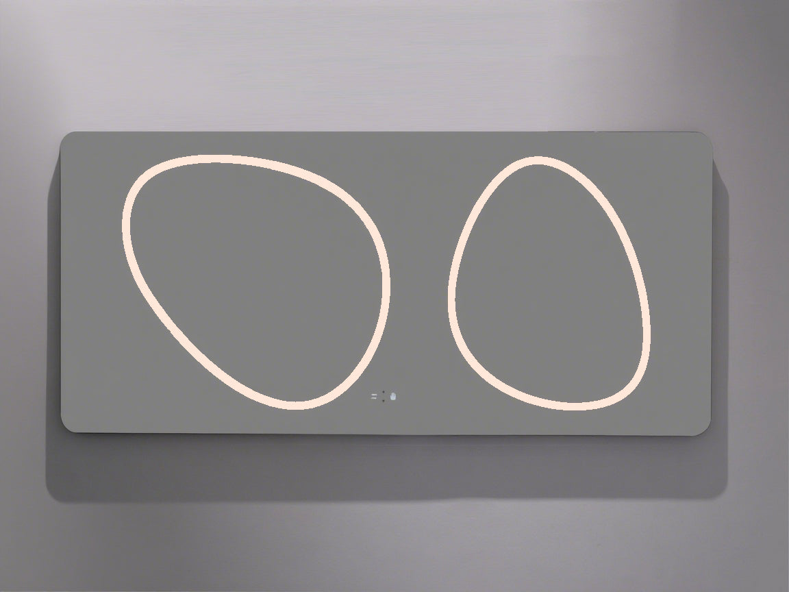 LED-Badezimmerspiegel H-1125 mit 3 Lichtfarben und Infrarotsensor