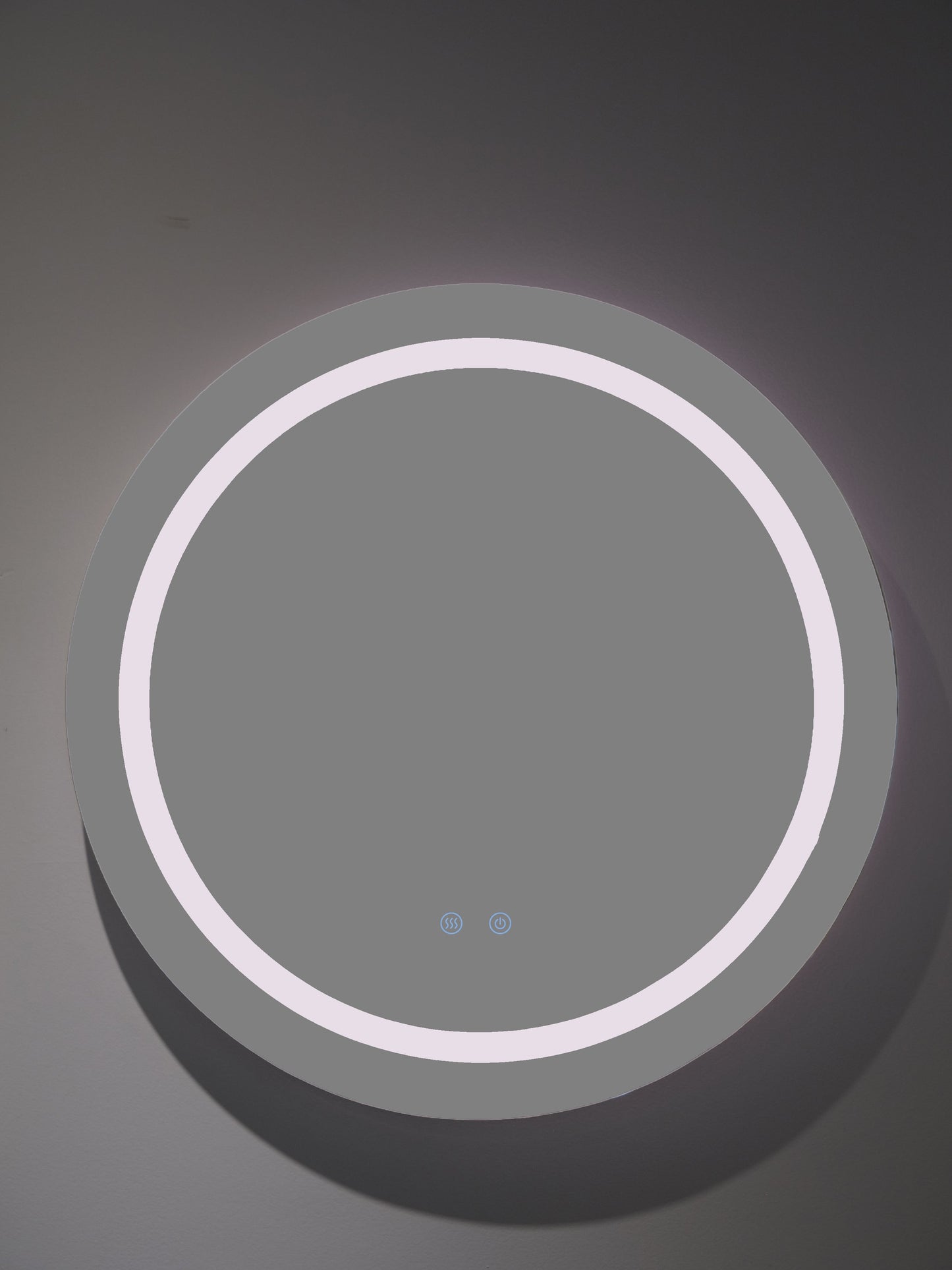 Runder LED-Badezimmerspiegel H-2011 mit 3 Lichtfarben, Anti-Beschlag und Touch-Control