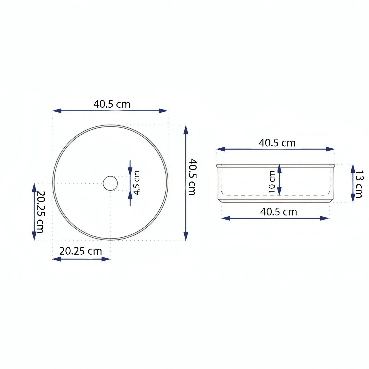 Lavoar Terrazzo Alb pe blat A524-DC01