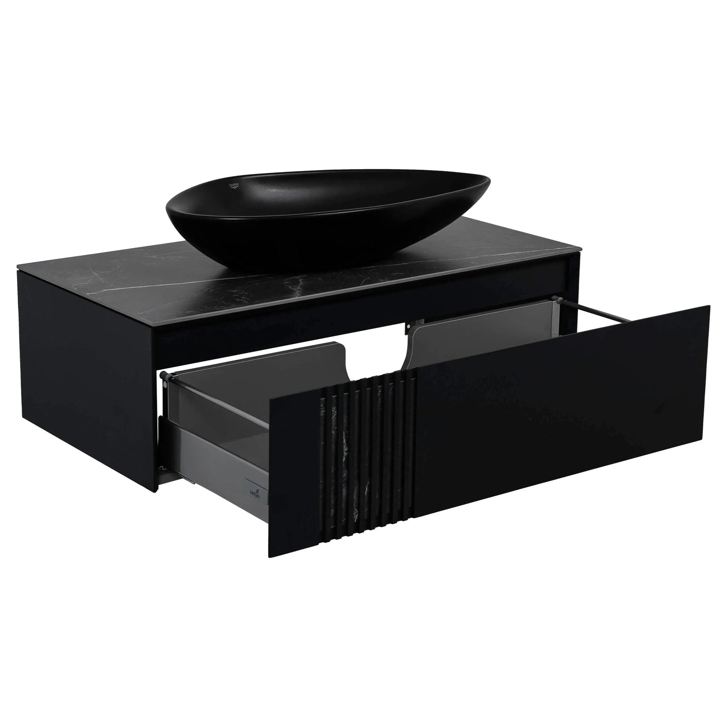 Mobilier de baie suspendat Manhattan , Antracit Aqua Rodos