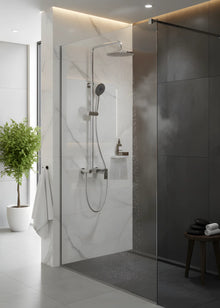 Hochwertiges Duschset mit 2 Funktionen – Messing, Hochglanz Chrom