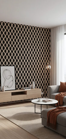 Panou riflaj decorativ Wave Oak - stejar natur C1UV-02