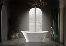 Cadă din compozit albă lucioasă Charlotte Miraggio