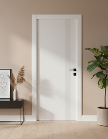 Innentür JY-003 White Mat – komplett ausgestattet, mit verstellbarer Zarge Schlichtes, sauberes und modernes Design – die ideale Wahl für helle Räume