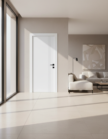 Innentür JY-003 White Mat – komplett ausgestattet, mit verstellbarer Zarge Schlichtes, sauberes und modernes Design – die ideale Wahl für helle Räume