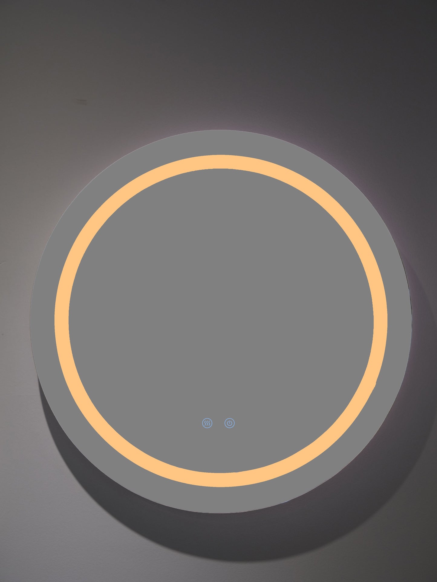 Runder LED-Badezimmerspiegel H-2011 mit 3 Lichtfarben, Anti-Beschlag und Touch-Control