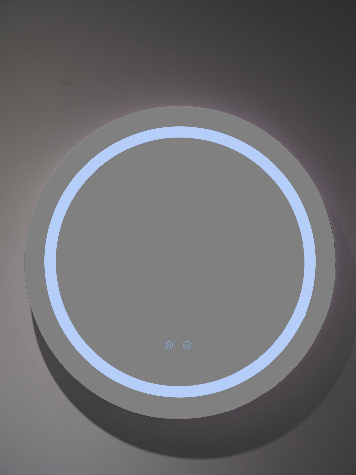 Runder LED-Badezimmerspiegel H-2011 mit 3 Lichtfarben, Anti-Beschlag und Touch-Control