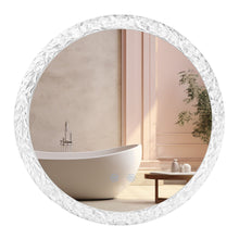 Runder LED Badezimmerspiegel Ø60/80 cm mit Acrylrahmen – 3 Lichtfarben, Anti-Beschlag & Touch