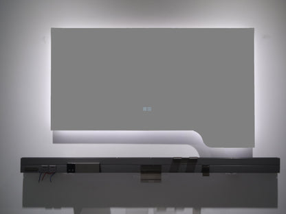 Moderner LED Badezimmerspiegel mit Ablage – Stil trifft Funktion