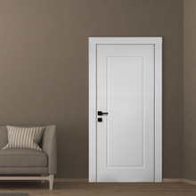 Ușă de interior albă JY-004 cu toc reglabil – design modern mat, complet echipată, livrare rapidă www.CasaDeco.ro