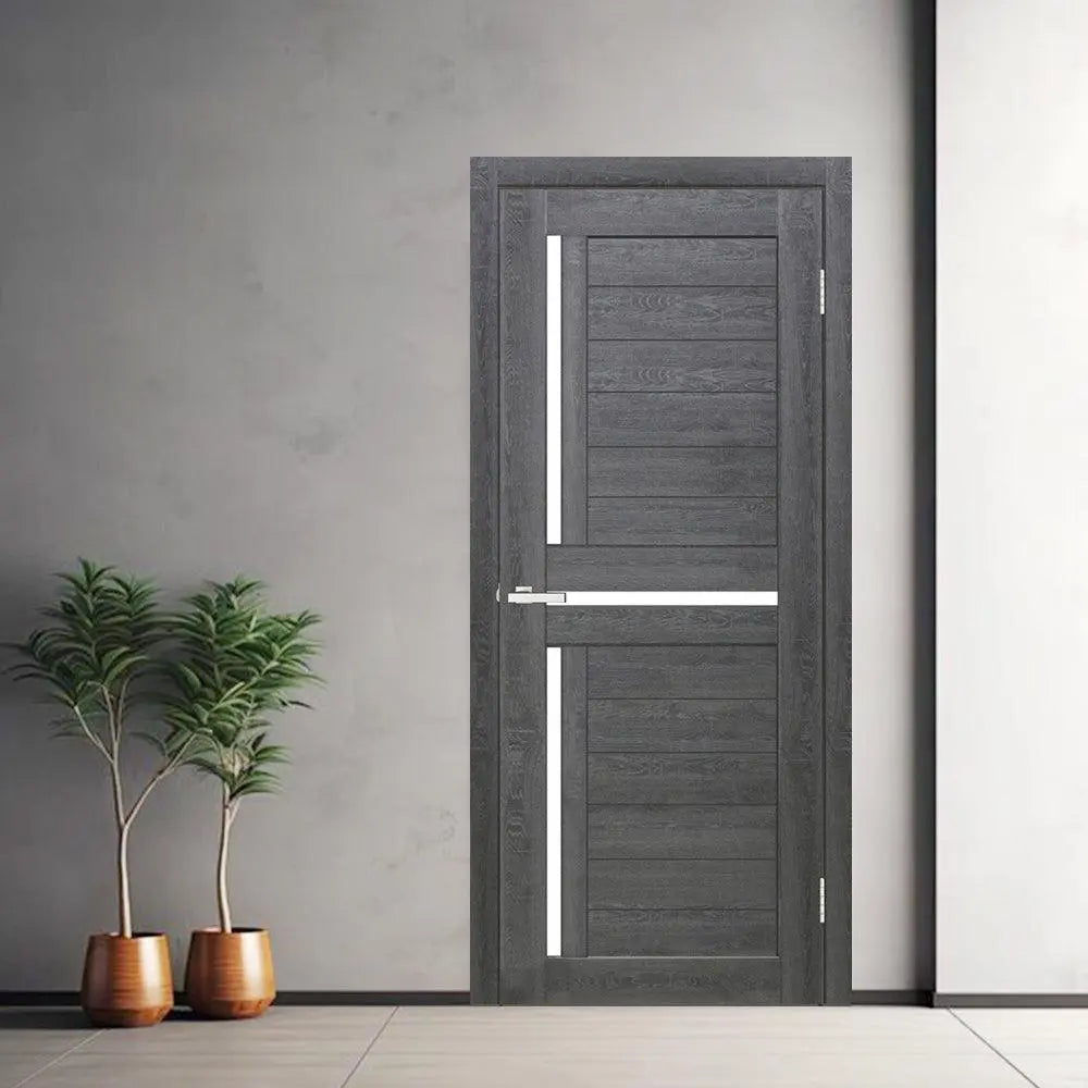 Ușă interior LEGO 01 Dark Oak – complet echipată, cu toc reglabil Omis