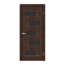 Ușă interior Rino 16 European Chestnut- cu sticlă decorativă, complet echipată Omis