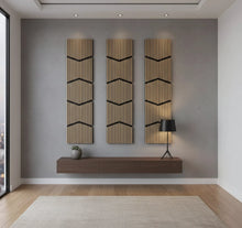 Panou riflaj decorativ Vertical Wave S0DV-01 – nuc inchis