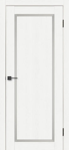 Ușă interior Astrid White Silk Mat – cu sticlă mat-complet echipată și toc reglabil Omis