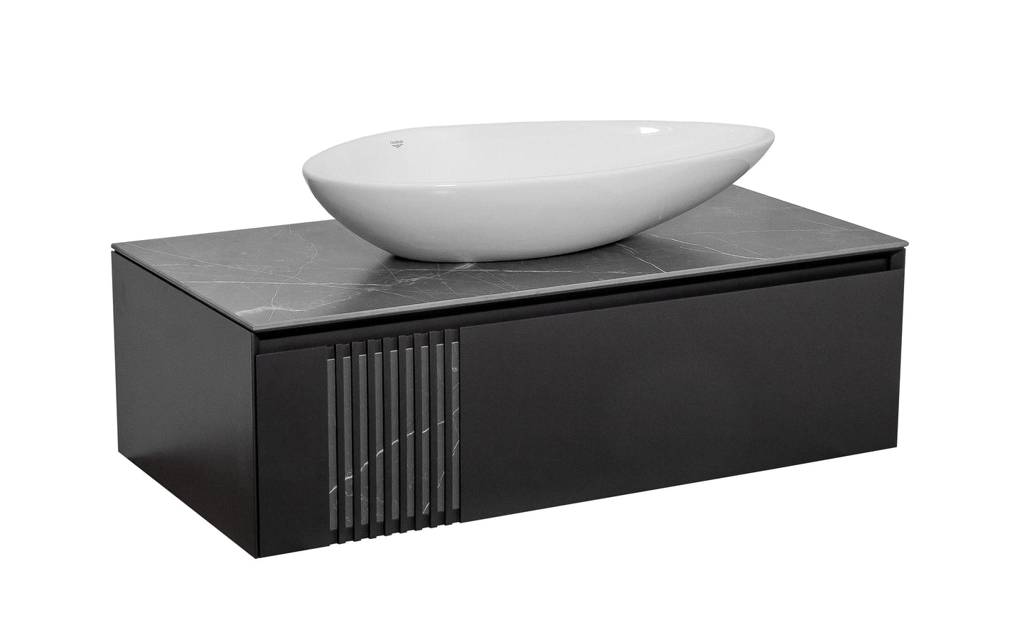 Mobilier de baie suspendat Manhattan , Antracit Aqua Rodos